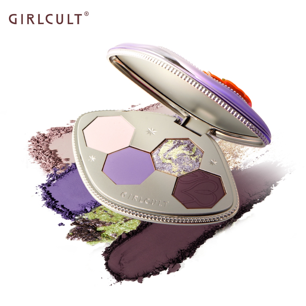 Girlcult Bảng Phấn Mắt Bốn Màu Ánh Kim Cương Mịn Mượt Như Kim Cương Phương Đông myth