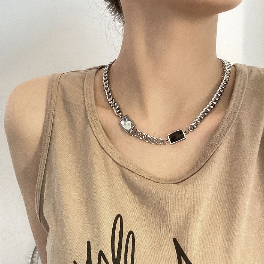 Vòng cổ Thép Titan Phong Cách hip hop Cá Tính Thời Trang