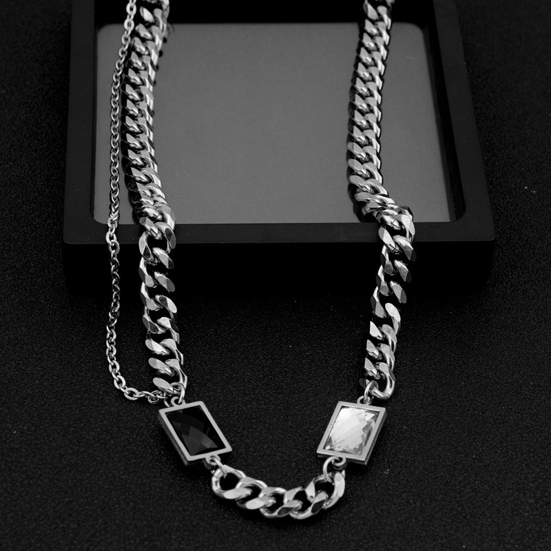 Vòng cổ Thép Titan Phong Cách hip hop Cá Tính Thời Trang