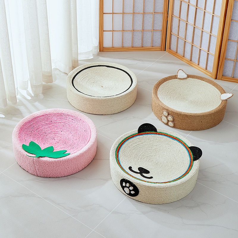 Có thể bán buôn Giường cào mèo-Cat Scratcher Bed Salu hình tròn Lounge để bảo vệ đồ nội thất bằng móng vuốt Virgina056 Hàng giao ngay