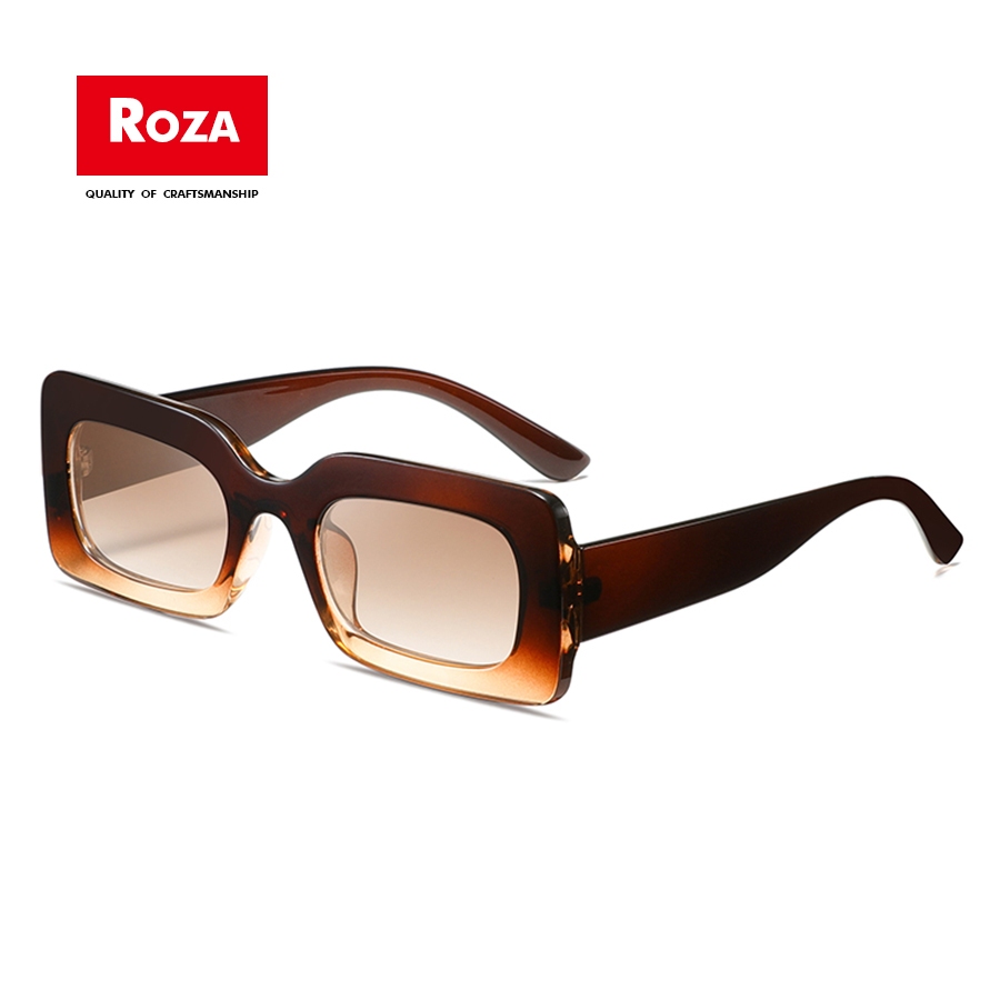 Roza Kính Mát Hình Chữ Nhật Chống Tia uv400 ae1545 Thời Trang Cho Nam Và Nữ