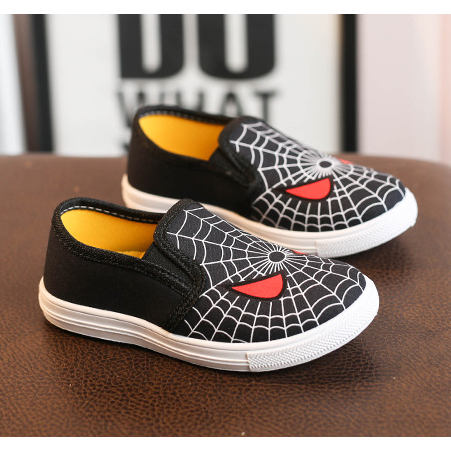 Giày Lười Vải Denim Thời Trang Cho Bé Ít Spiderman giày vải cậu bé