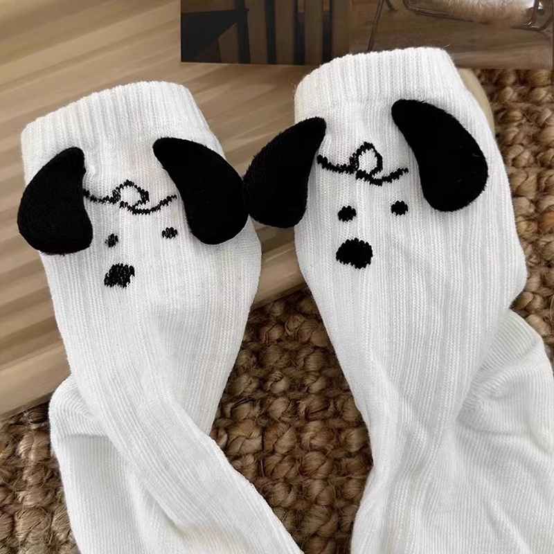🎀 yakult 🎀Vớ Cotton Mềm Mại In Họa Tiết Hoạt Hình Snoopy Dễ Thương Phong Cách Nhật Bản Thời Trang Xuân Thu Cho Nữ