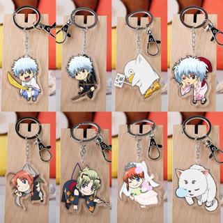 Móc Chìa Khóa Bằng acrylic Hình anime gintama merchandise kagura sakata gintoki