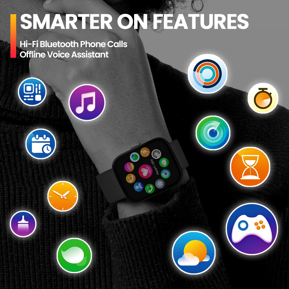 Mới Đồng Hồ Thông Minh zeblaze gts 3 plus ultra 2.15 '' Có Màn Hình Hiển Thị hi-fi