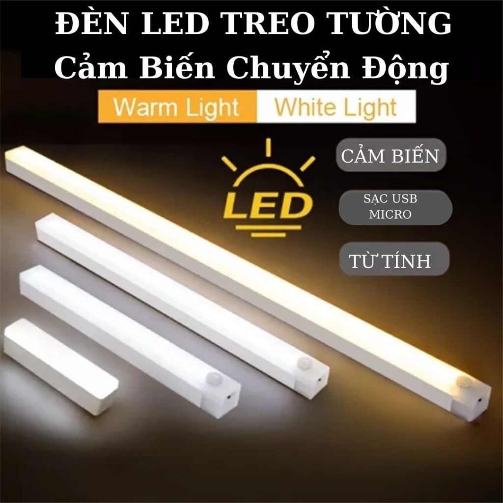 Dải Đèn led Thông Minh Cảm Ứng Cơ Thể Người Không Dây Sạc Lại Được Cho Tủ Rượu Vang