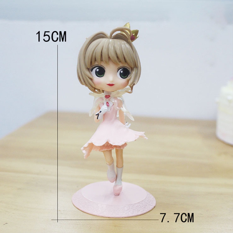 Mô Hình Nhân Vật kinomoto sakura Bằng pvc 15cm Để Bàn Trang Trí