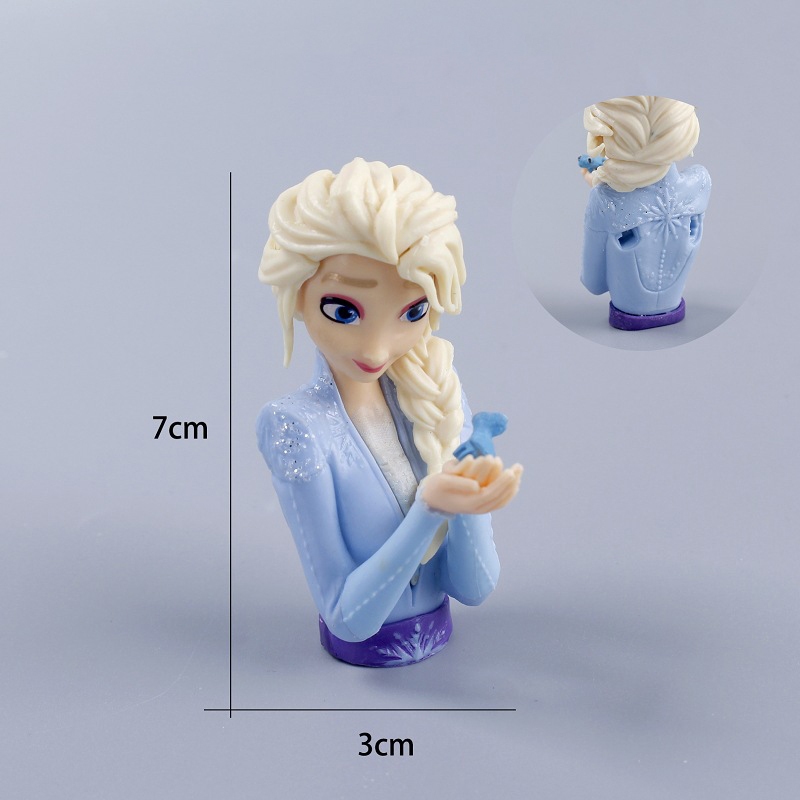 DISNEY Mô Hình Công Chúa elsa Phim frozen 7cm Trang Trí Bàn Làm Việc