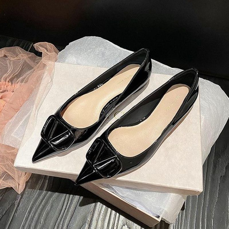 Giày Búp Bê Mũi Nhọn Đế Mềm Đính Đá Trang Trí Lấp Lánh Thời Trang 2023 size 33-42 Cho Nữ