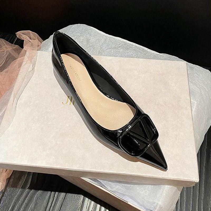 Giày Búp Bê Mũi Nhọn Đế Mềm Đính Đá Trang Trí Lấp Lánh Thời Trang 2023 size 33-42 Cho Nữ