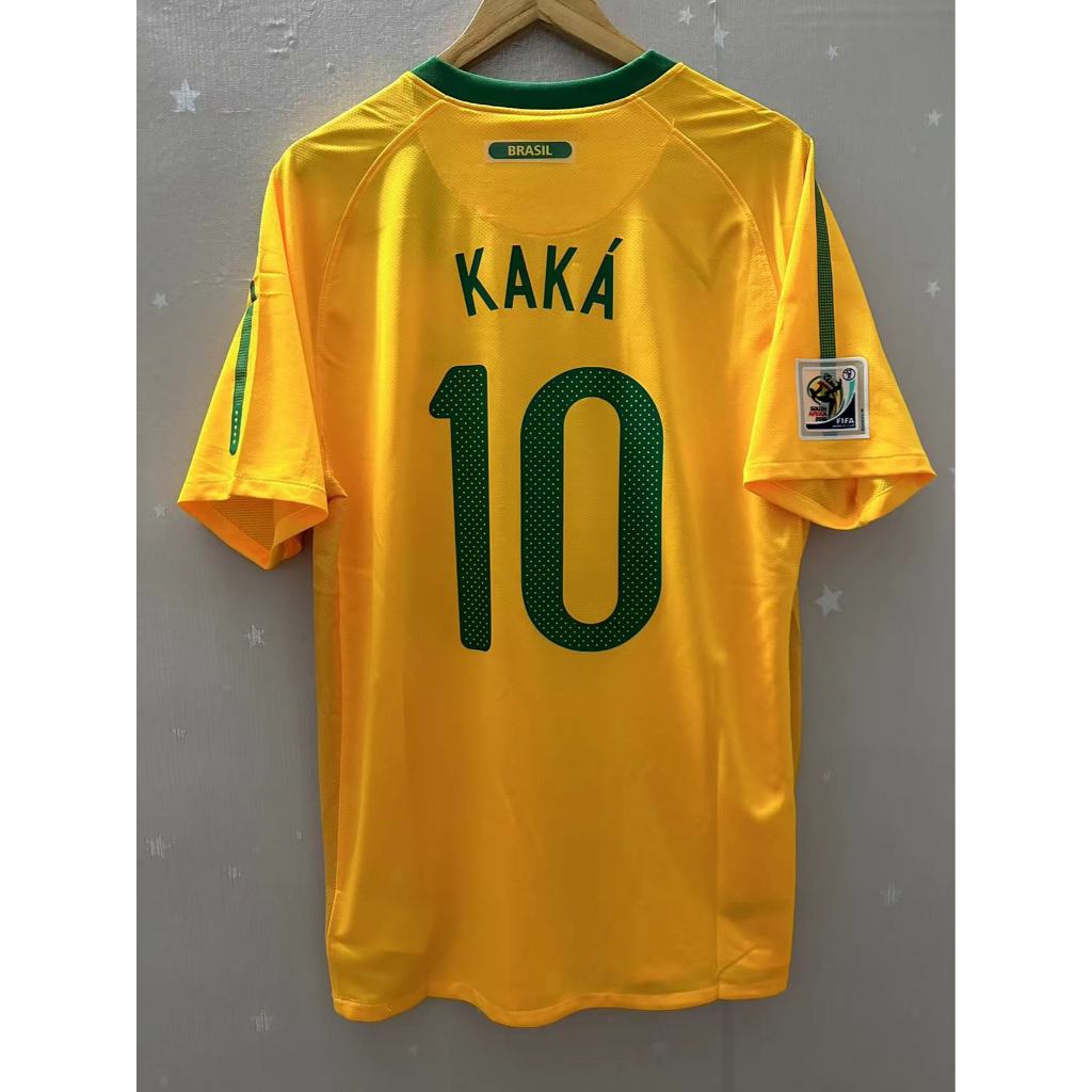 Áo Thun Bóng Đá Phong Cách retro brazil Kakashi robinho Chất Lượng Cao 2010
