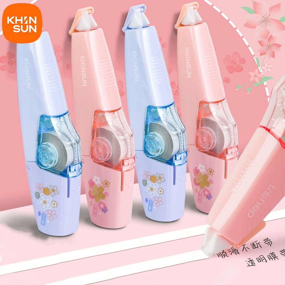 Bút Xóa Kéo,Bút Xóa Băng Kéo Dài Họa Tiết Hoa Anh Đào 5mm * 6m
