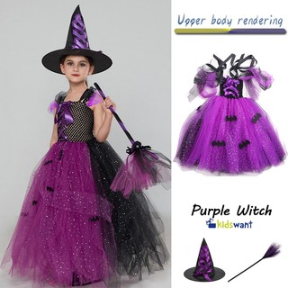 Bộ đồ hóa trang phù thủy halloween cho bé gái