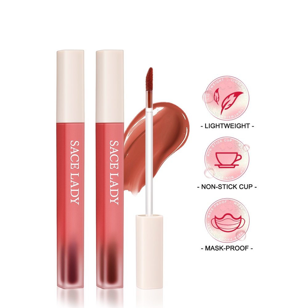 SACE LADY Son Môi Màu Lì Chống Nước Không Dính 2.3g Tiện Dụng