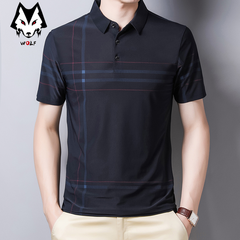 Áo Thun Polo Cotton Tay Ngắn Cổ Bẻ Thời Trang Công Sở Cho Nam