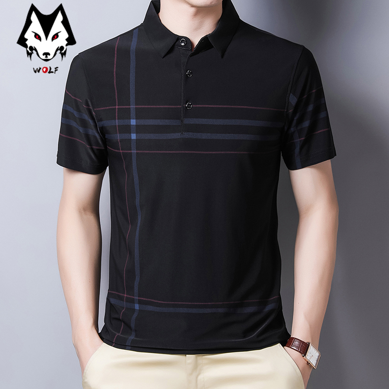 Áo Thun Polo Cotton Tay Ngắn Cổ Bẻ Thời Trang Công Sở Cho Nam
