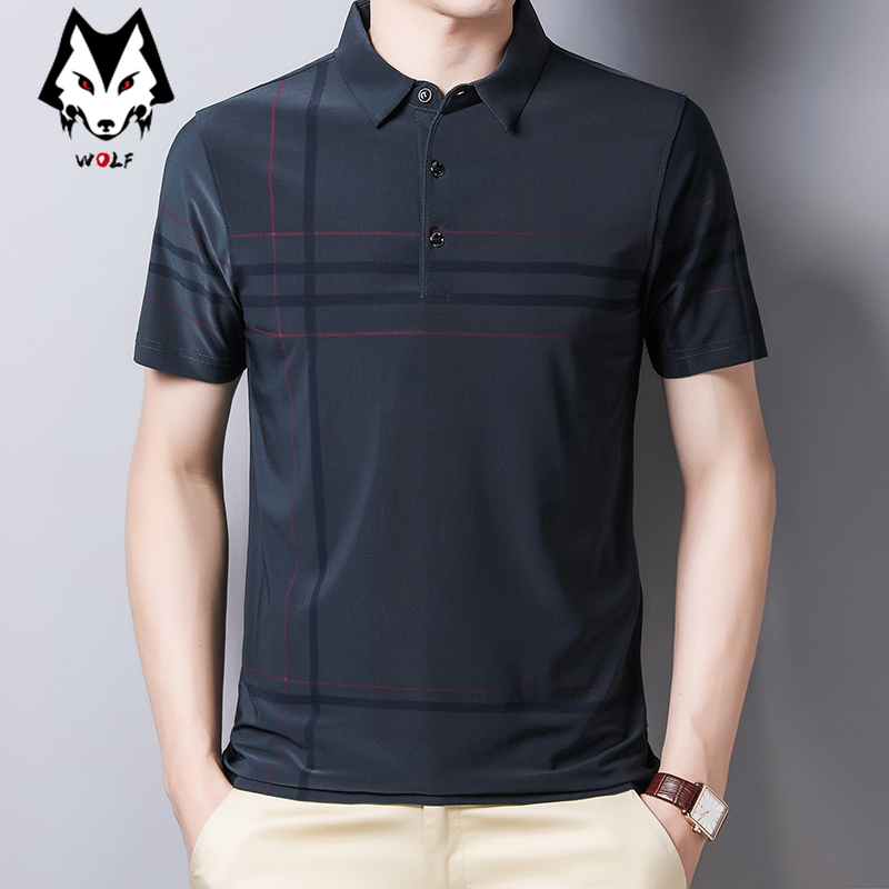 Áo Thun Polo Cotton Tay Ngắn Cổ Bẻ Thời Trang Công Sở Cho Nam