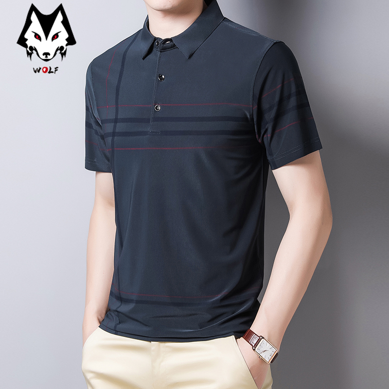 Áo Thun Polo Cotton Tay Ngắn Cổ Bẻ Thời Trang Công Sở Cho Nam