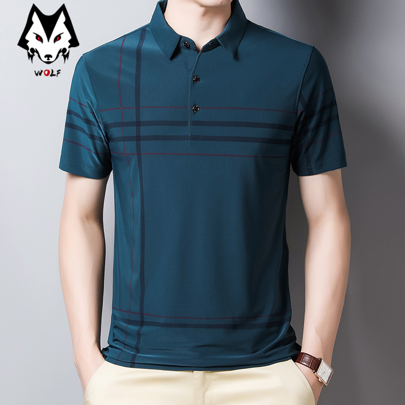 Áo Thun Polo Cotton Tay Ngắn Cổ Bẻ Thời Trang Công Sở Cho Nam