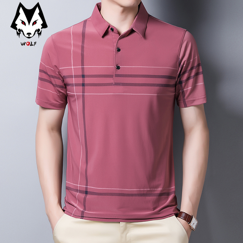 Áo Thun Polo Cotton Tay Ngắn Cổ Bẻ Thời Trang Công Sở Cho Nam