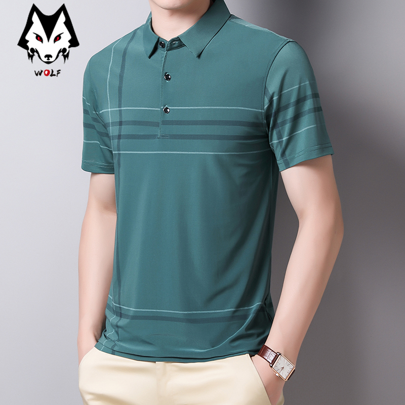 Áo Thun Polo Cotton Tay Ngắn Cổ Bẻ Thời Trang Công Sở Cho Nam