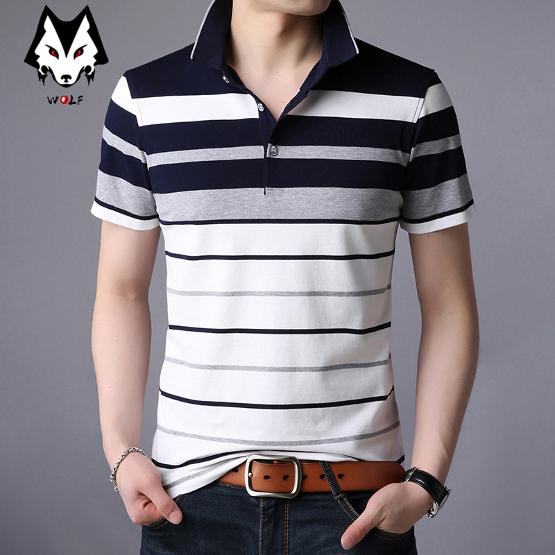 Áo Thun Polo Tay Ngắn Bằng Cotton Thời Trang Cho Nam 3 Màu Lựa Chọn