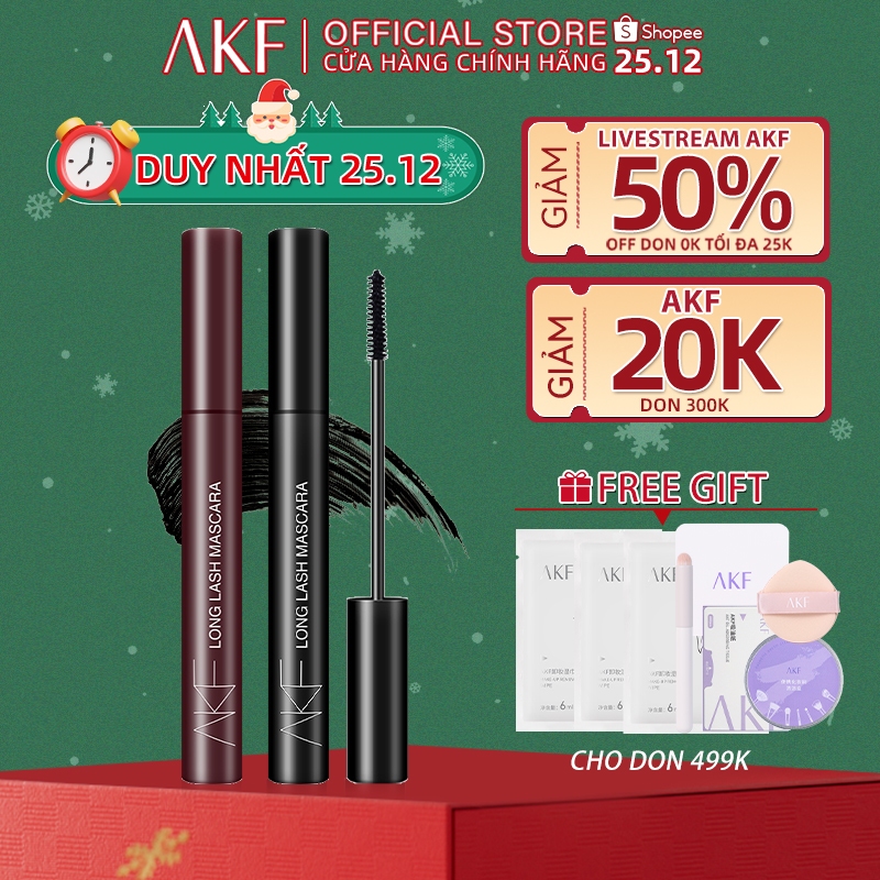 【AKF】Mascara chống thấm nước AKF giúp chuốt lông mi dài cong và đều 5g