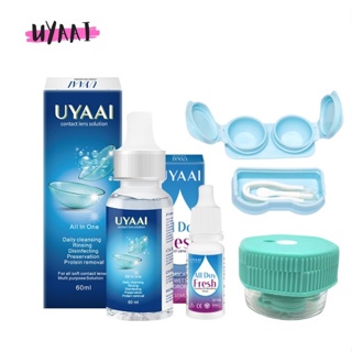 Uyai Bộ Dung Dịch Giải Pháp Chăm Sóc Kính Áp Tròng 60ml + Ống Kính drops