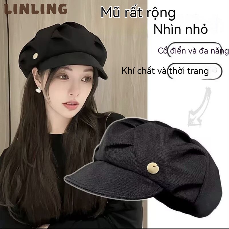 LINLING Mũ Len Lông Thỏ Tai Tròn Nón Bucket Len Nữ Dễ Thương Chất Len Dày Mịn Ấm Áp AMZ23B00MG 44Z231101