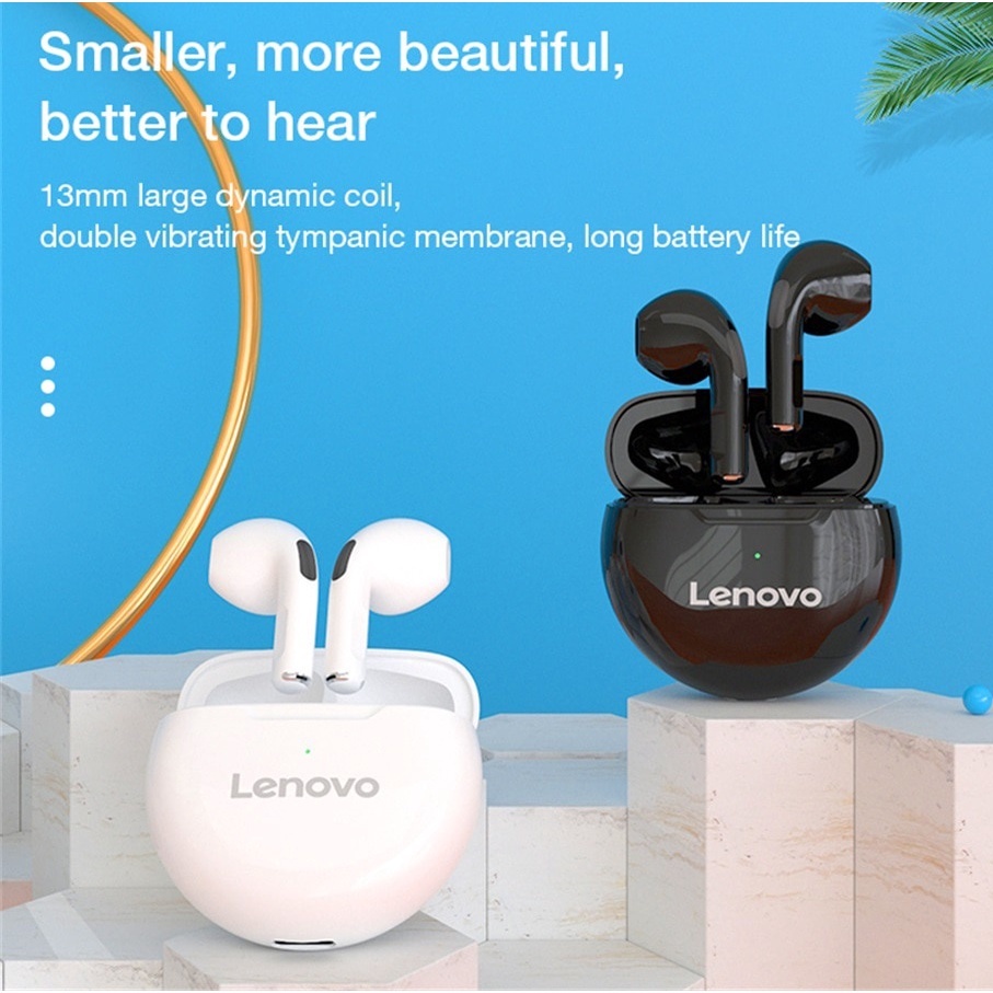 Tai Nghe Bluetooth Lenovo Không Dây HT38 Cao Cấp Định Vị Đổi Tên Tự Động Kết Nối Cảm Ứng