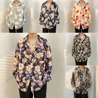  Thời trang nam Hawaii dài tay áo sơ mi 2317 