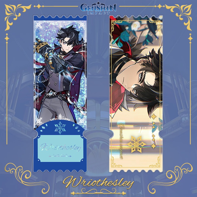 Vé Genshin Impact Flowing Sands Xiao Scaramouche Zhongli HuTao Cát mịn Flash Powder Quà tặng VQRY