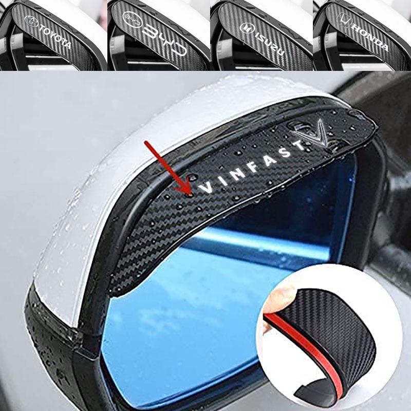 Set 2 Ốp Gương Chiếu Hậu Xe Hơi Chống Nước Mưa Thông Dụng