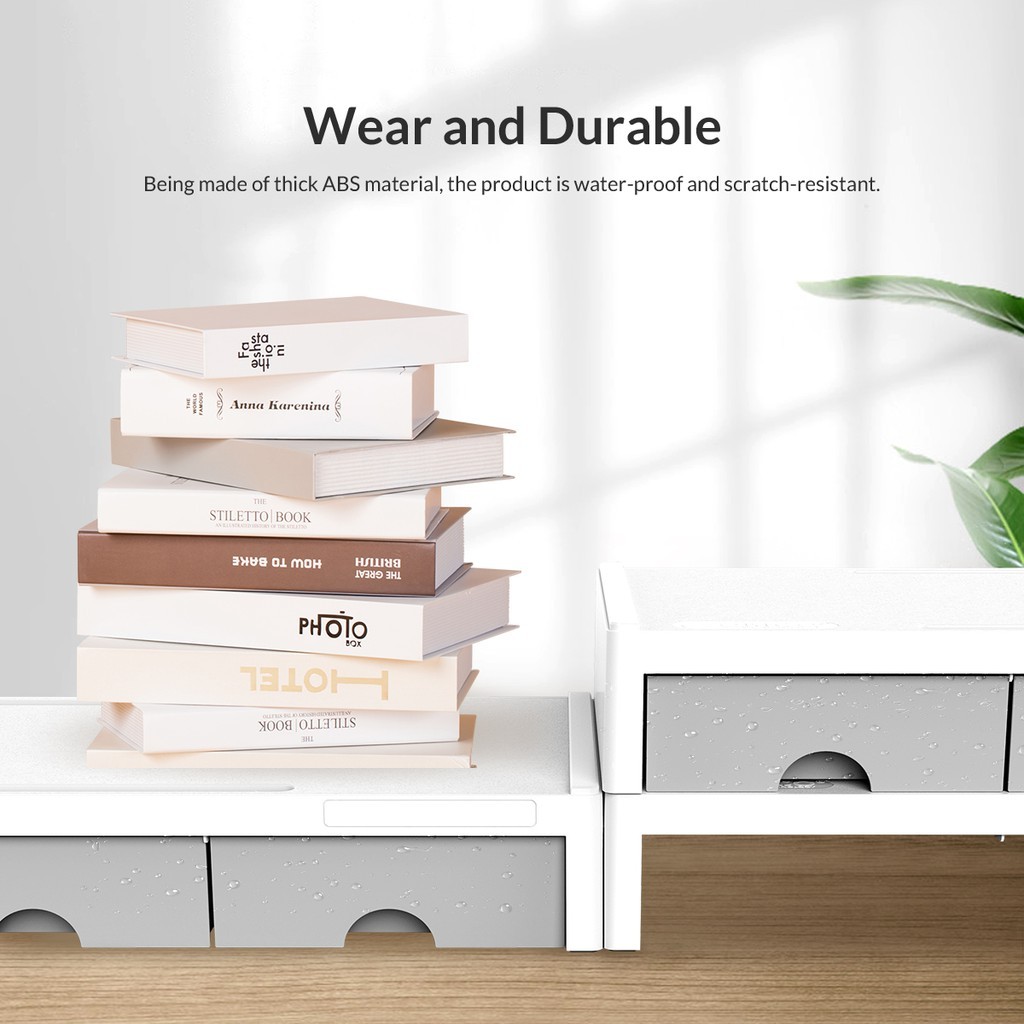 ORICO Giá kê màn hình cho máy tính thiết kế có 3 ngăn đựng đồ đa năng tiện dụng