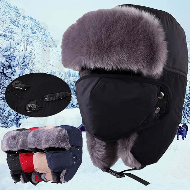 Nón ushanka Nga Ấm Áp Thời Trang Mùa Đông Cho Nam Và Nữ Mới