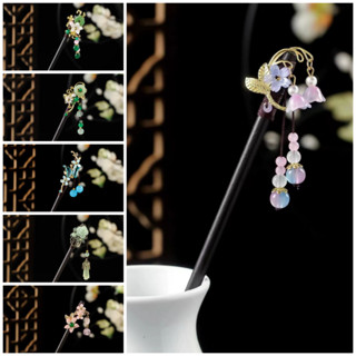 Trâm Cài Tóc Bằng Gỗ Mun Phong Cách Cổ Điển Cho Nữ