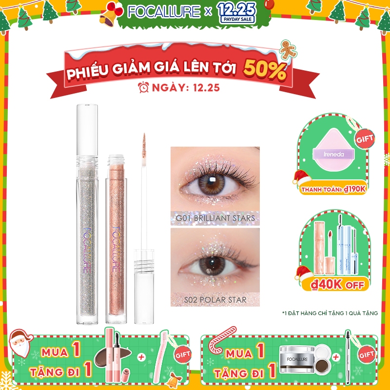 Phấn Mắt Dạng Lỏng Focallure Nhẹ Nhàng Nhanh Khô