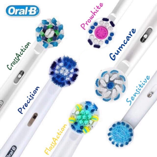 Set 4 đầu bàn chải đánh răng điện Oral-B thay thế tiện dụng cho oral-b D12 / pro4000 / DB4010