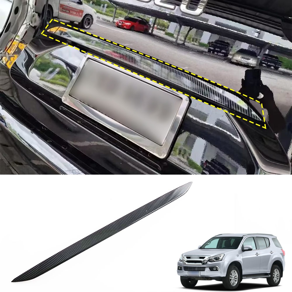 Xe Phía Sau Thân Xe Viền Cho Isuzu MU-X 2023 2024 2025 2026 Đuôi Sợi Carbon Sửa Đổi Độc Quyền 1 Chiế