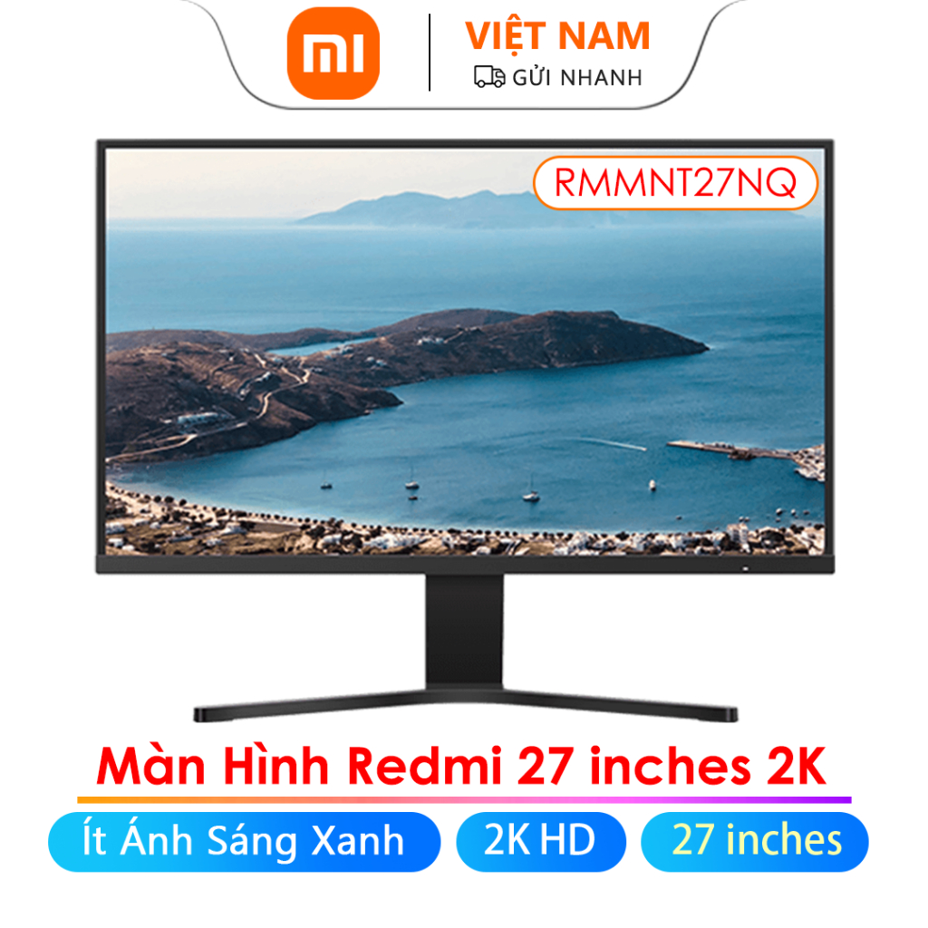 Màn Hình Máy Tính Xiaomi Youpin Redmi 27 Inches 2K RMMNT27NQ HD Độ Phân Giải Cao Đèn Xanh Dương Bảo Vệ Mắt Cho Văn Phòng