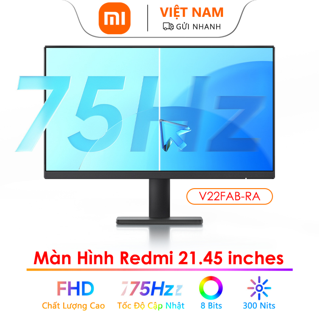 Màn Hình Máy Tính Xiaomi Youpin Redmi V22FAB-RA 21.45 Inches FHD 75Hz Ánh Sáng Xanh Chất Lượng Cao Bảo Vệ Mắt Cho Văn Phòng