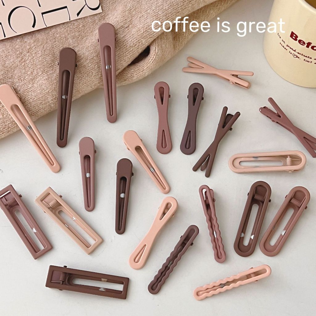 High Quality Milk Coffee Color Metal Hairpin for Women