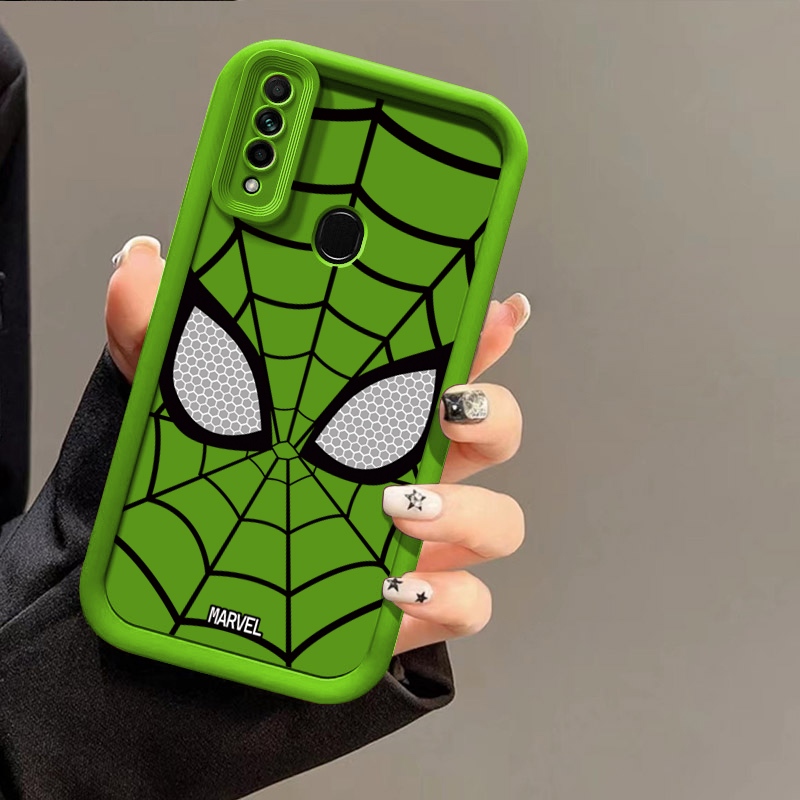 Mới Ốp Điện Thoại Silicon Mềm Hình Người Nhện Cho vivo y17 y15 y12 y11 y3 u10