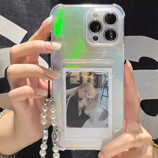 Ốp Điện Thoại Trong Suốt Chống Sốc Có Ngăn Đựng Thẻ Cho Iphone 15 14 Pro Max 11 12 Pro Max Ix Xs Max Xr I7 8 Plus