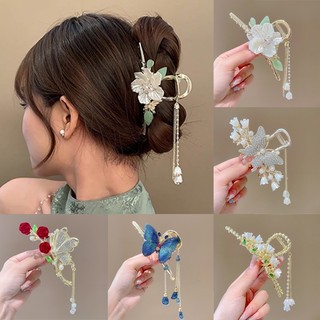 Lily of the valley Kẹp Tóc Tua Rua Hình Hoa Cổ Điển Thời Trang Mùa Hè Dành Cho Bạn Nữ