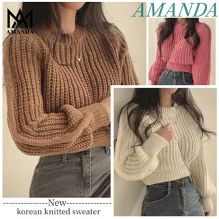 AMANDA (S--XXL)Chất len siêu mềm mịn, mùa đông dày ấm nhiều màu pastel cardigan len Áo cardigan trơn basic Dệt Ghi Áo Len áo cardigan thom browne