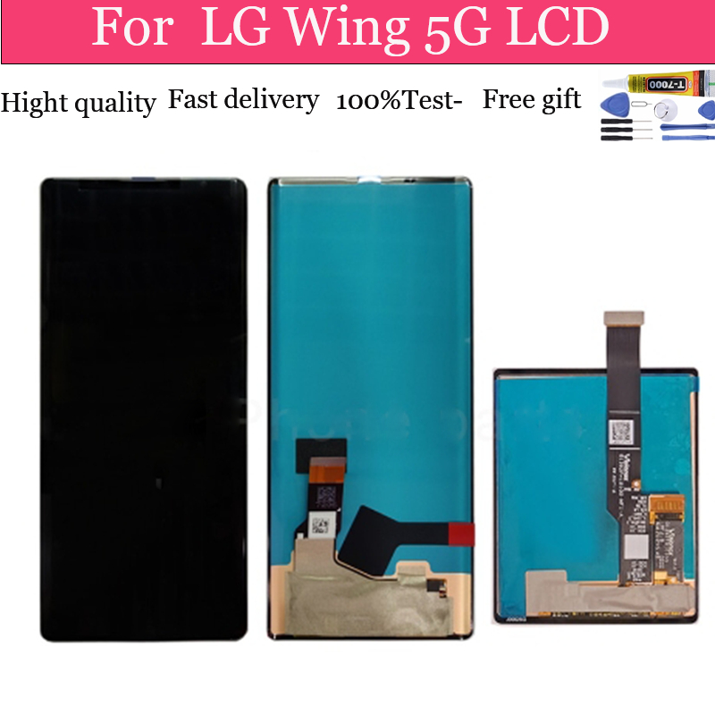 Dành Cho LG Wing 5G Màn Hình LCD Nhỏ Bộ Số Hóa Màn Hình Cảm Ứng LMF100N Màn Hình Thay Thế Linh Kiện Sửa Chữa