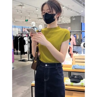 Áo thun tay ngắn cổ lọ thời trang cho nữ