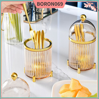 Set 10 nĩa ăn trái cây / salad bằng thép không gỉ kèm hộp đựng boron069