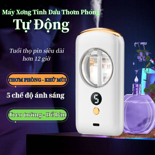 Máy xông tinh dầu tự động máy phun tinh dầu 5 chế độ xông hương thơm nhẹ dịu, làm thơm phòng, khử mùi, tạo ẩm, làm mát không khí. tinh dầu thiên nhiên nhiều lựa chọn pw23 cho phòng ngủ / toilet / khách Sạn